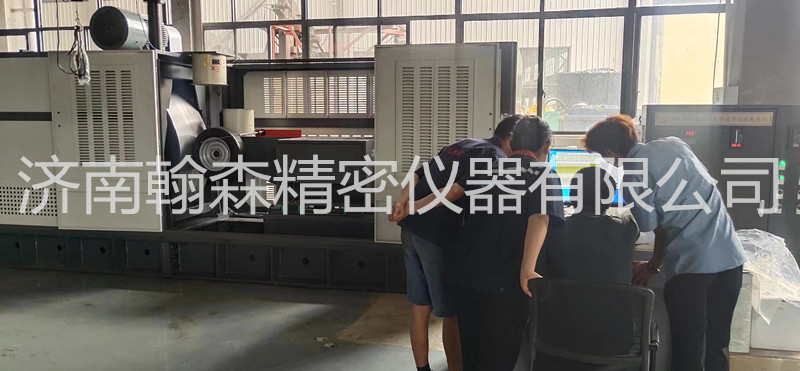 汽車車輪徑向載荷疲勞試驗機客戶現(xiàn)場交付使用